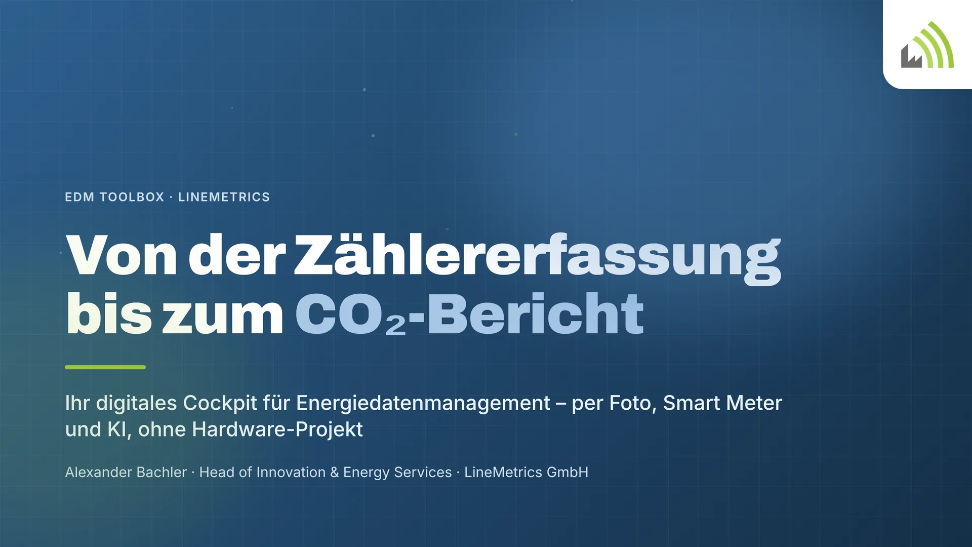 Von der Zählererfassung bis zum CO₂-Bericht
