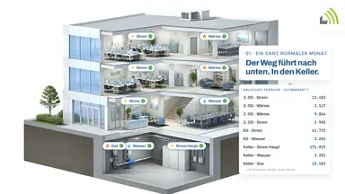 Der Weg führt nach unten. In den Keller.